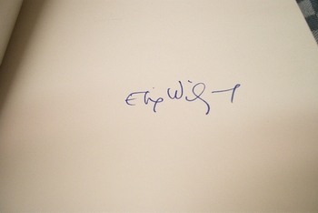 Elie Wiesel signed