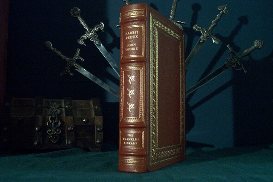 John Updike leather bound book