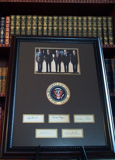 Framed 5 United States Presidents