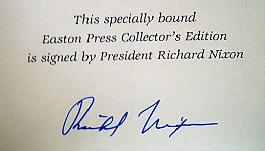 President Richard Nixon signed